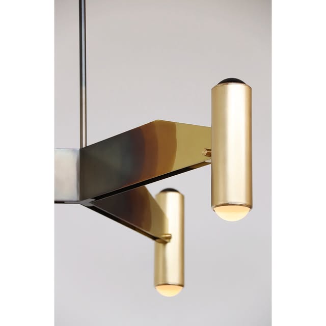 Surveillance Trine in a special “flamed” brass finish.